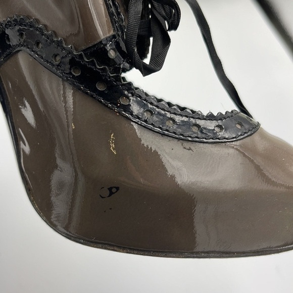 Vtg Philosophy di Lorenzo Serafini Patent Leather Platform Heels Sho… - Picture 12 of 15